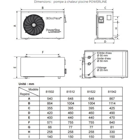 Pompe à Chaleur De Piscine 15kw Mono - 81542 - Hayward 4 Pompe à Chaleur De Piscine 15kw Mono - 81542 - Hayward – Image 4