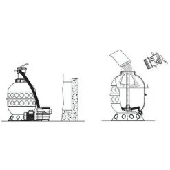 HAYWARD Filtre Pro Top Série Hi 6 M³/h Ø400 -HAYW ARD Soldes 45425484 3