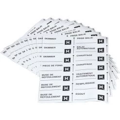 Repérage De Canalisation Liner 10 Planches - Hayward - Blanc