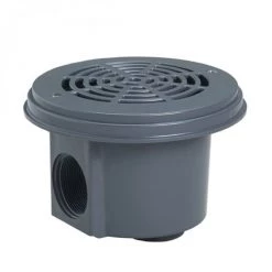 Lot De 2 Bondes De Fond Pour Piscine Liner - Gris Foncé - 3253DGRPAK2 - Hayward - Gris Anthracite