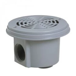 Lot De 2 Bondes De Fond Pour Piscine Liner - Gris Clair - 3253LGPAK2 - Hayward - Gris Clair